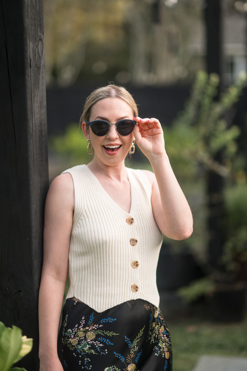 Cream Sweater Vest