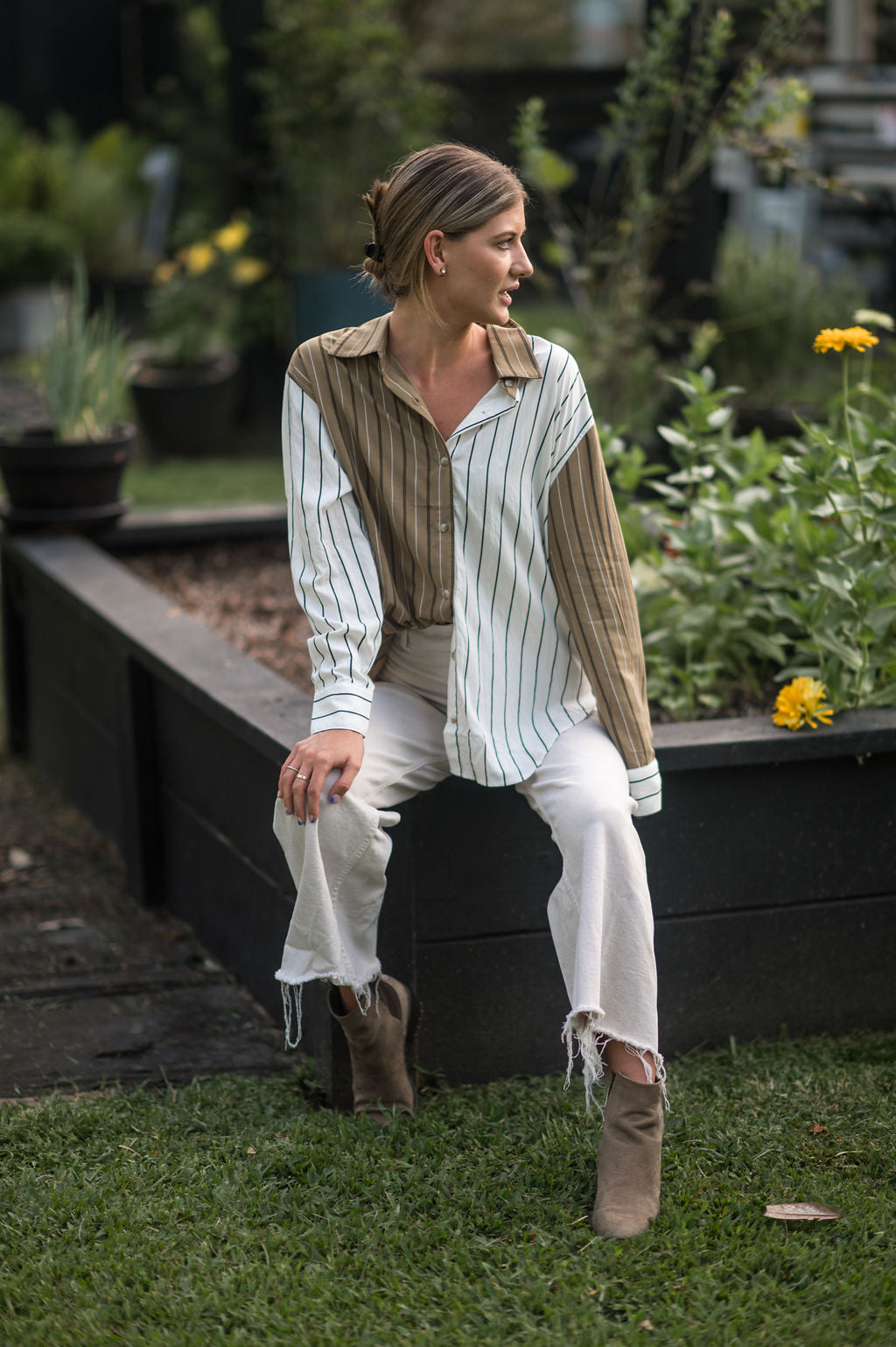 The Striped Button Up