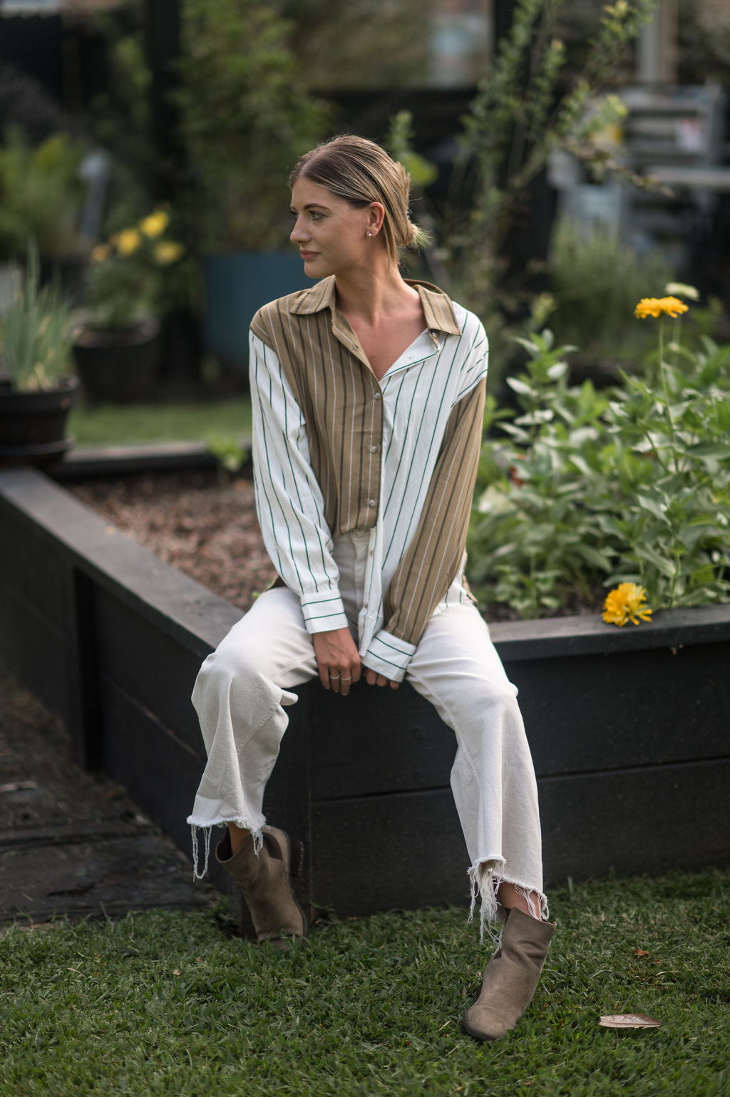 The Striped Button Up