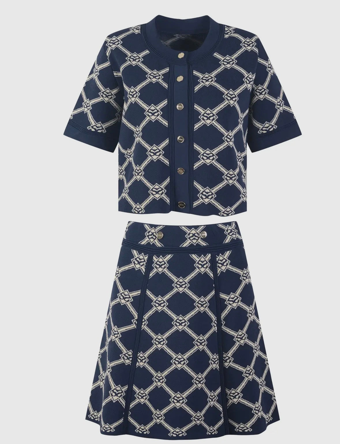 Geometric Print Set - Top