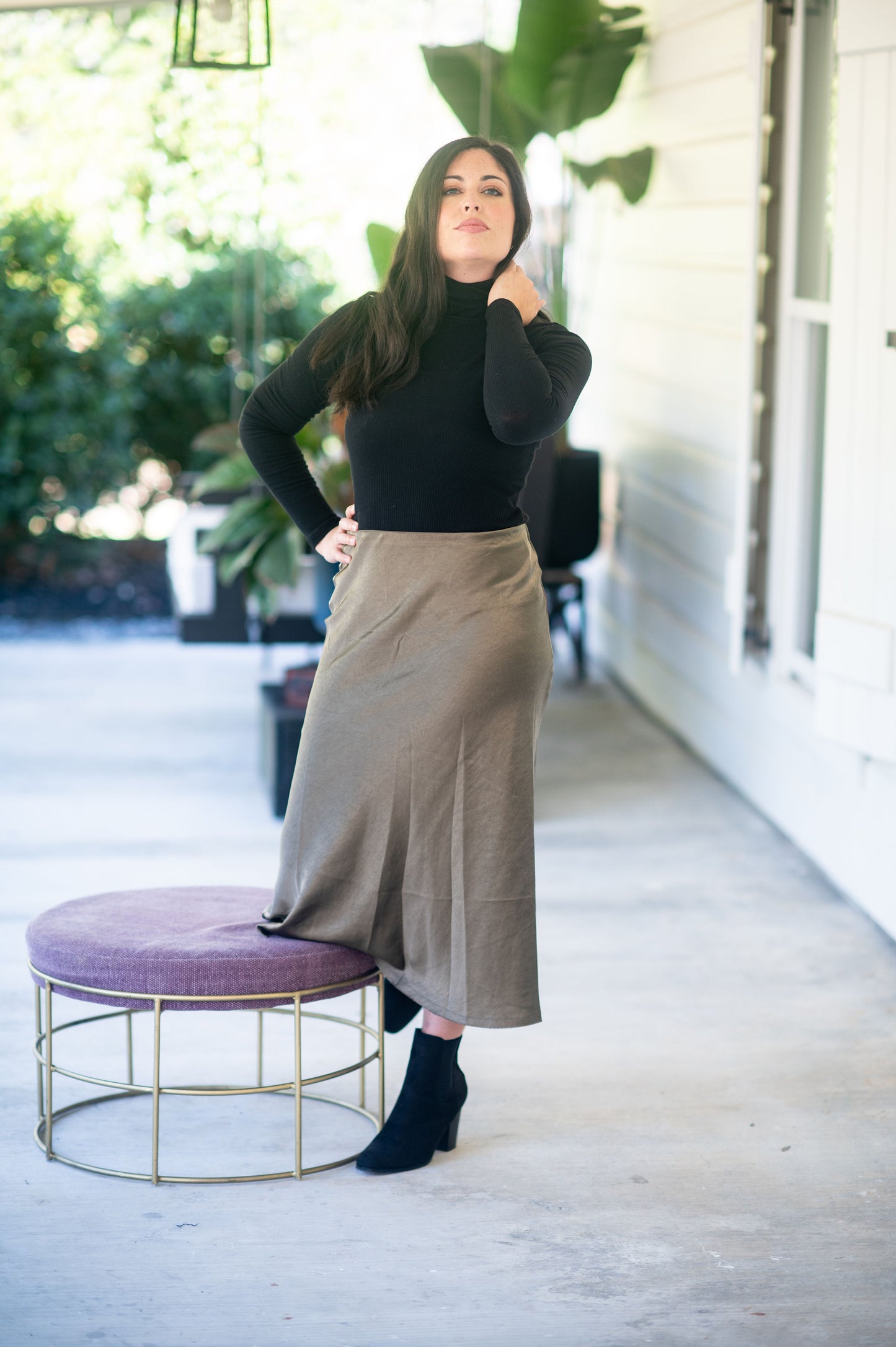 Brass Slip Skirt