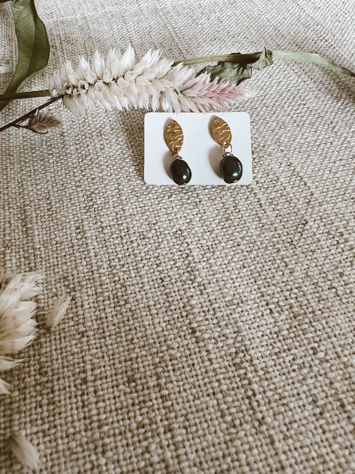 Gold and Pearl Dangles