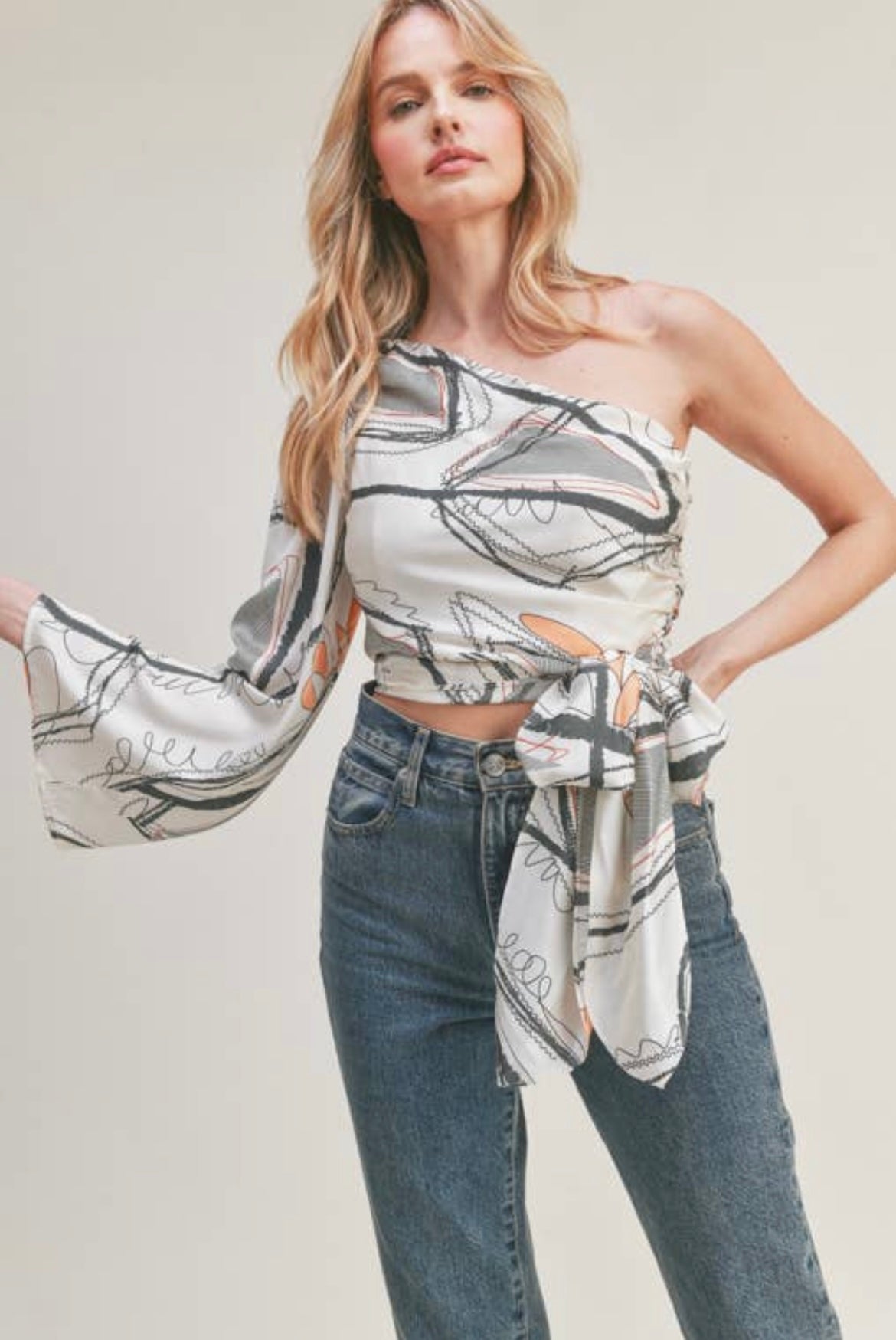 Scribbled Art Blouse