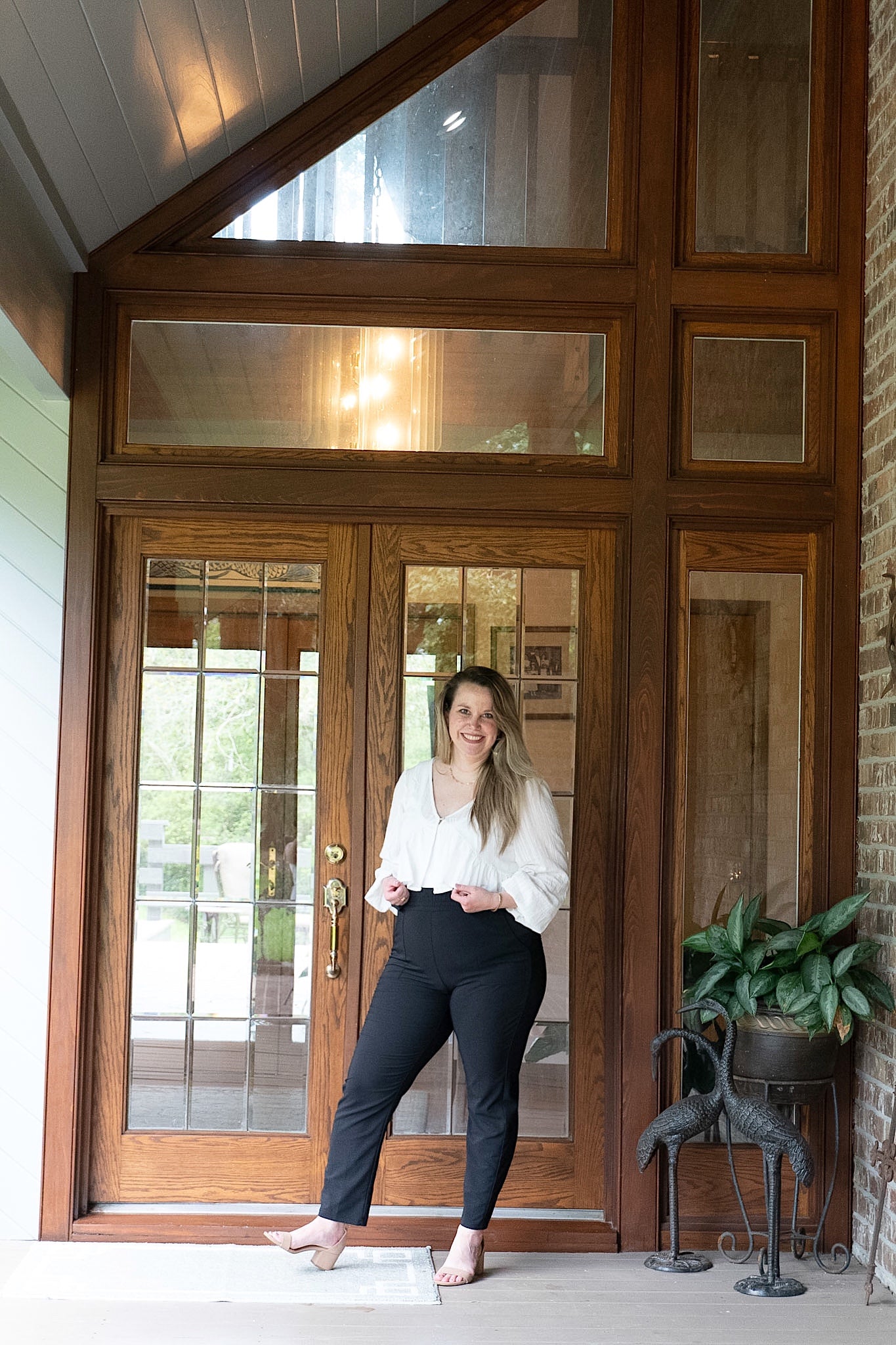 Cropped Peplum Blouse