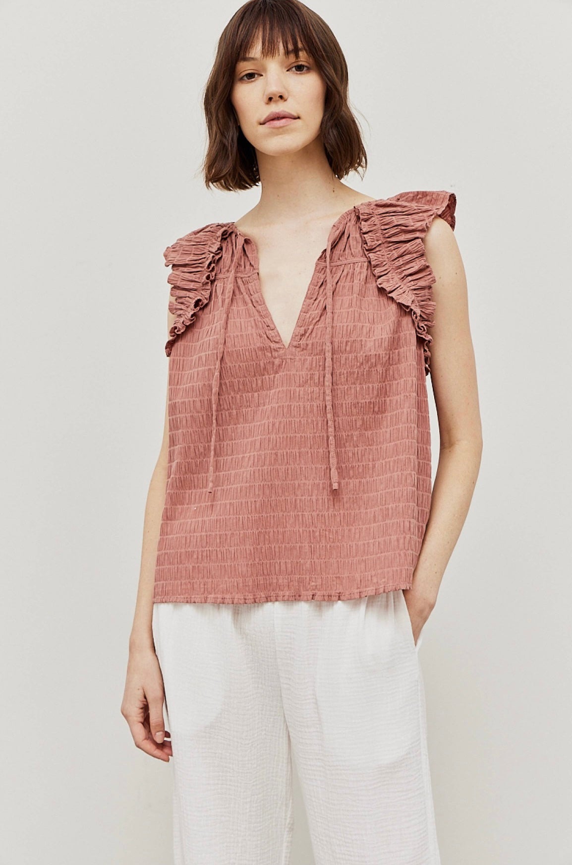 Seersucker Rouge Blouse