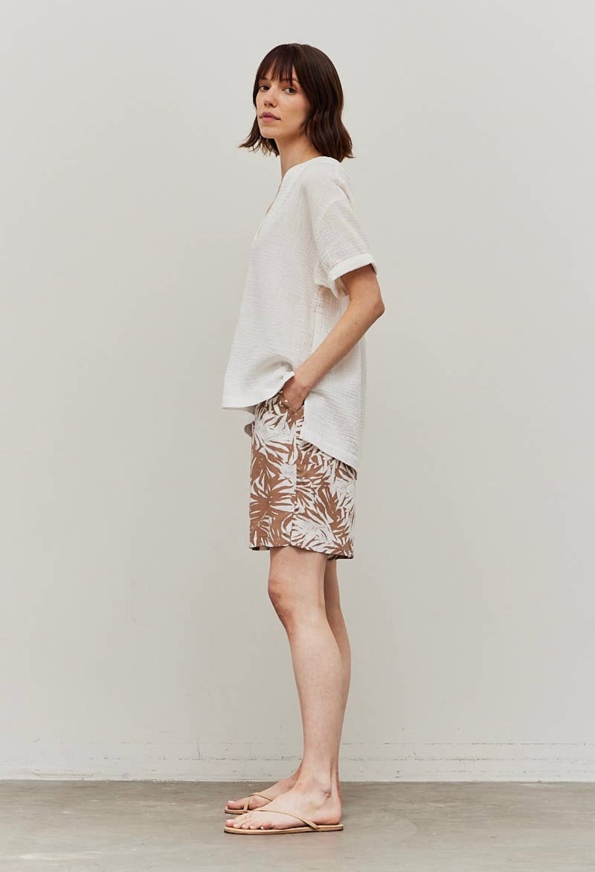 Tencel Leaf Shorts