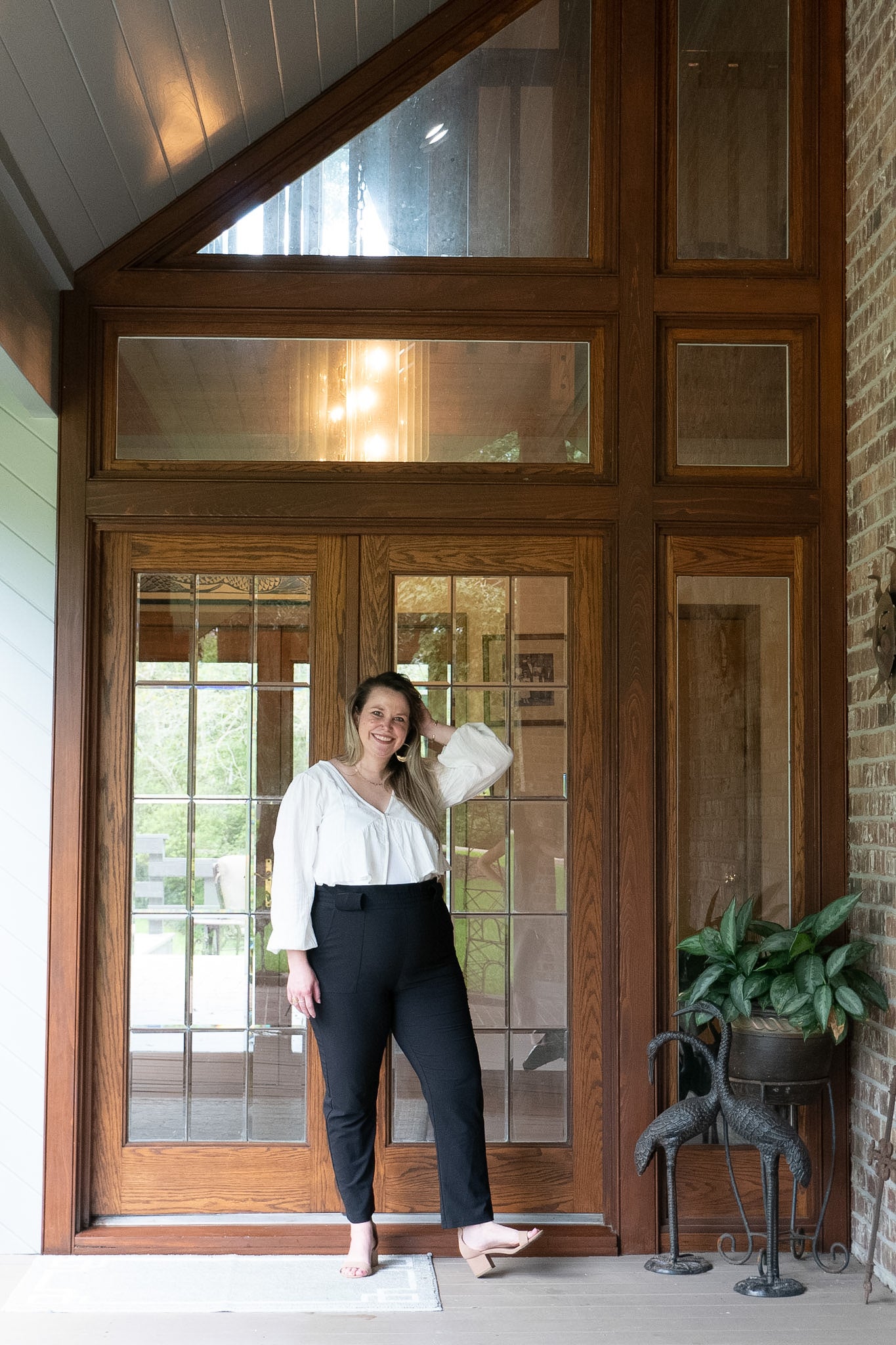 Cropped Peplum Blouse