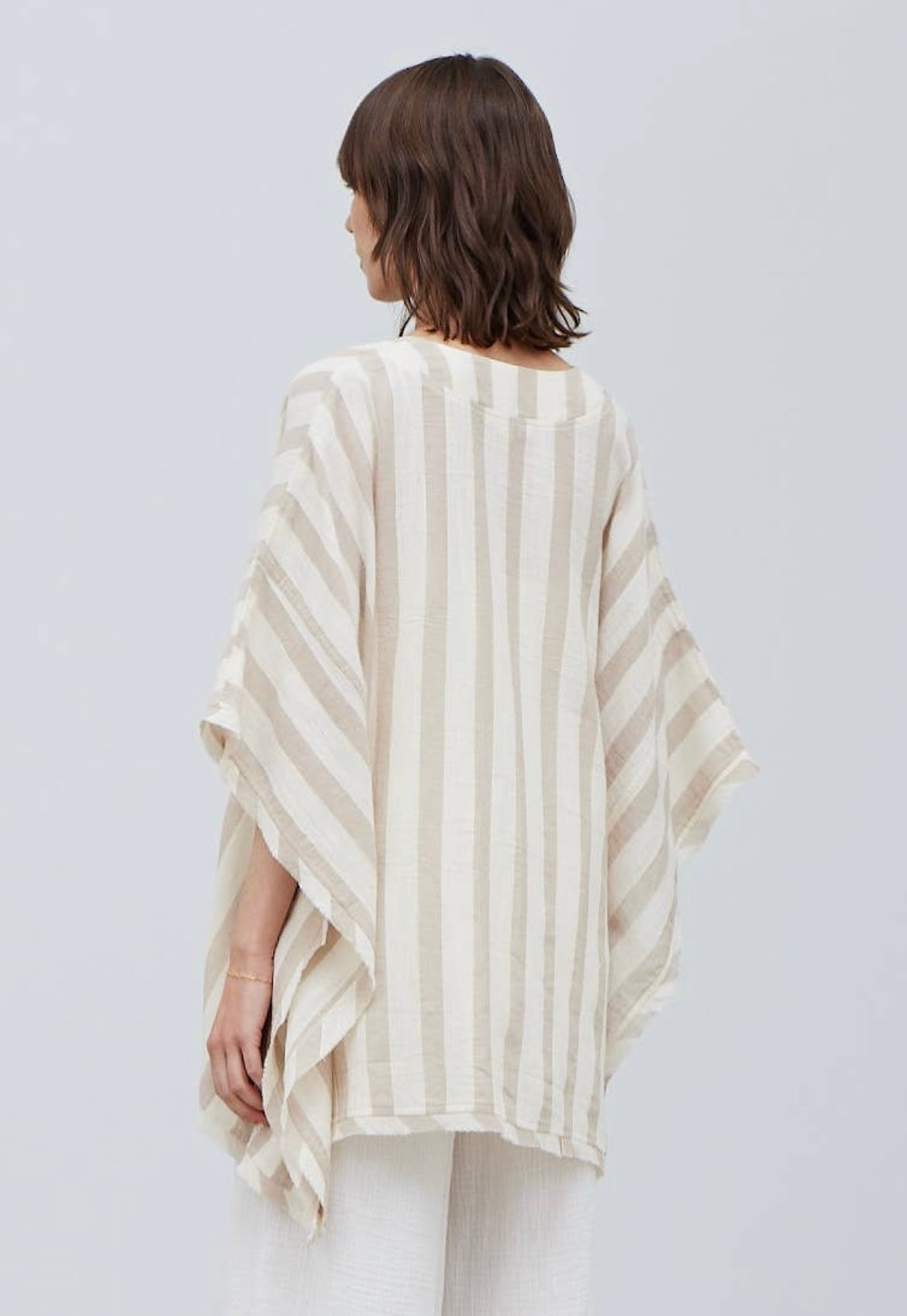 Natural Striped Kimono