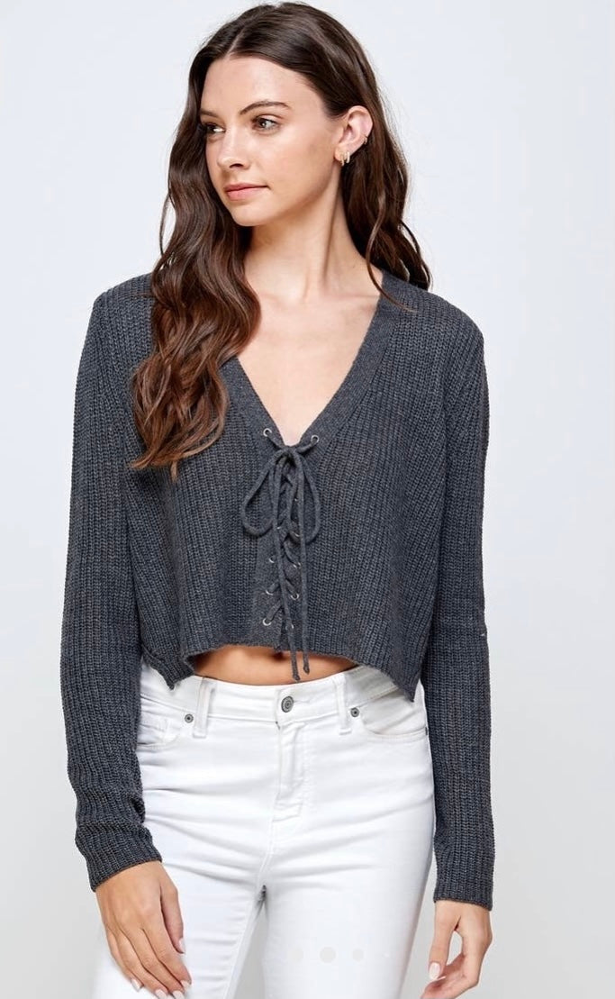 Laced Up Sweater