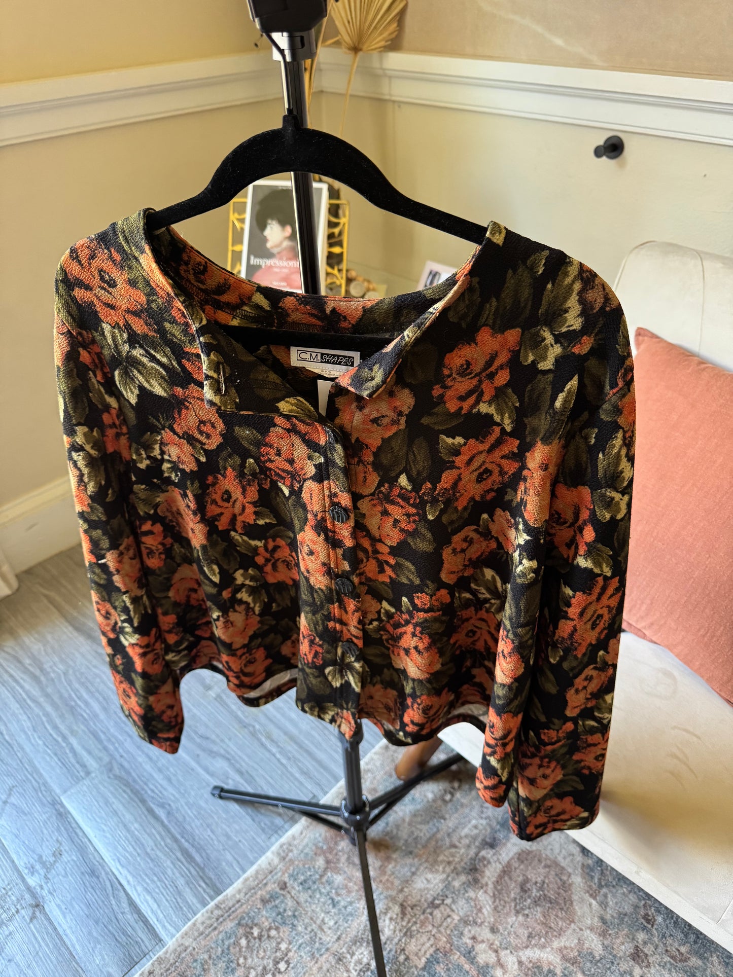 Painted Flower Cardi