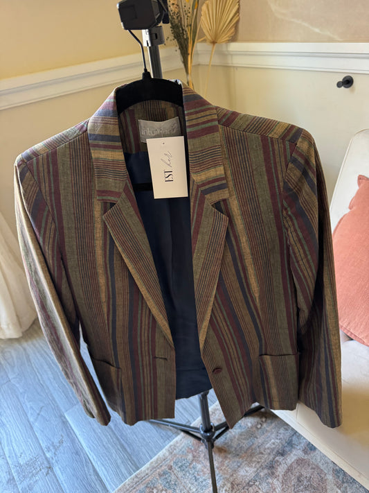 Vertical Striped Blazer