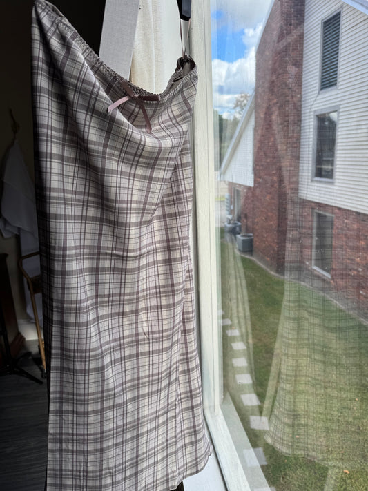 Plaid Maxi Skirt