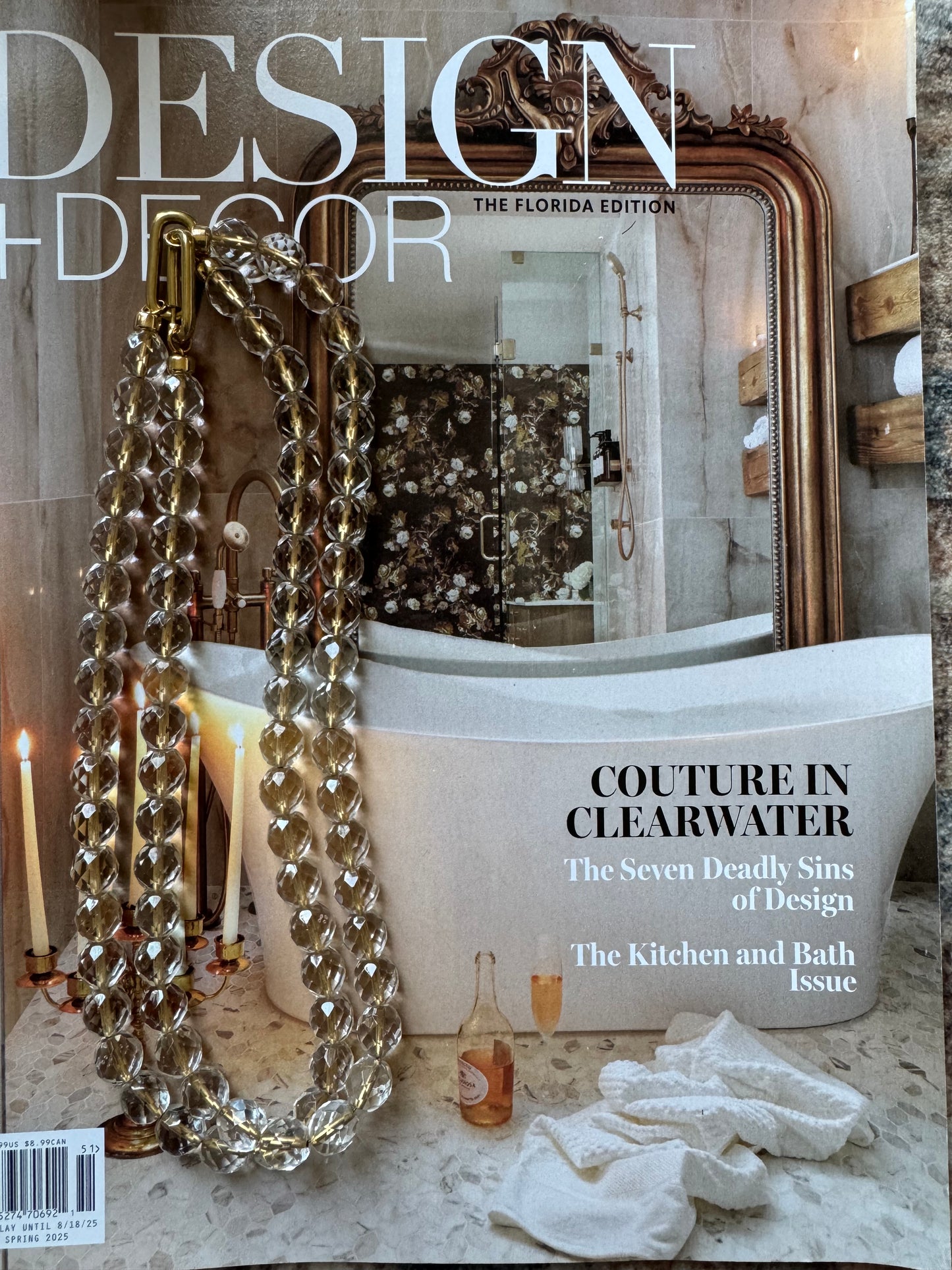 Clear Vintage Glass Necklace