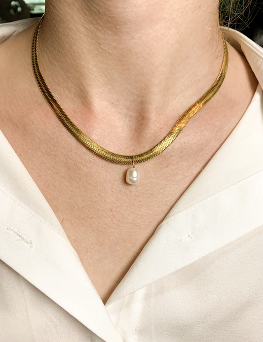Herringbone with a Pearl