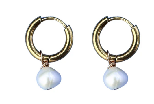 Mini Pearl or No Pearl Hoops