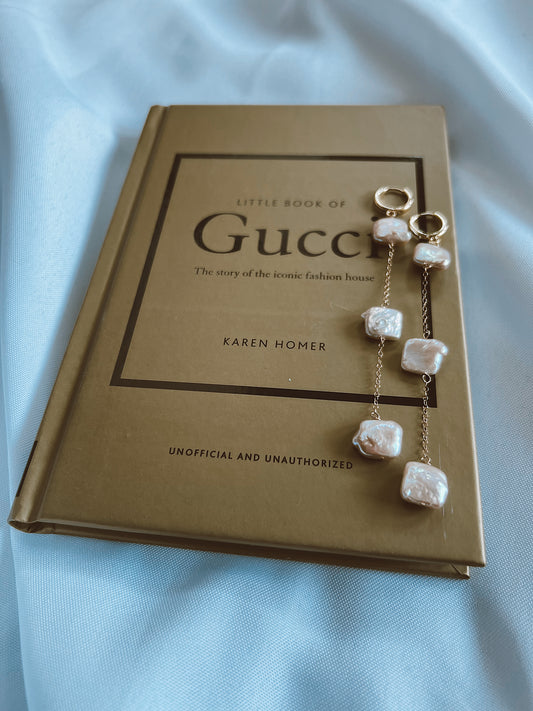 Triple Pearl Drop Earrings