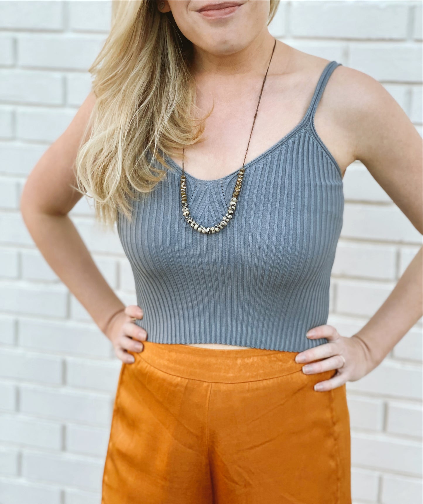 Ribbed Cami Sweater