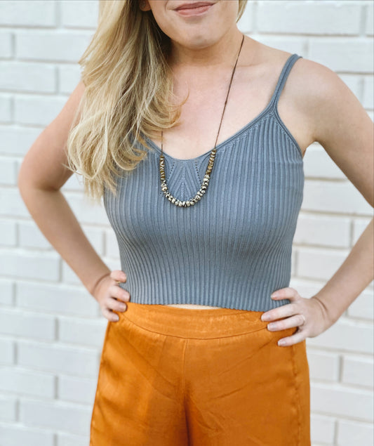 Ribbed Cami Sweater