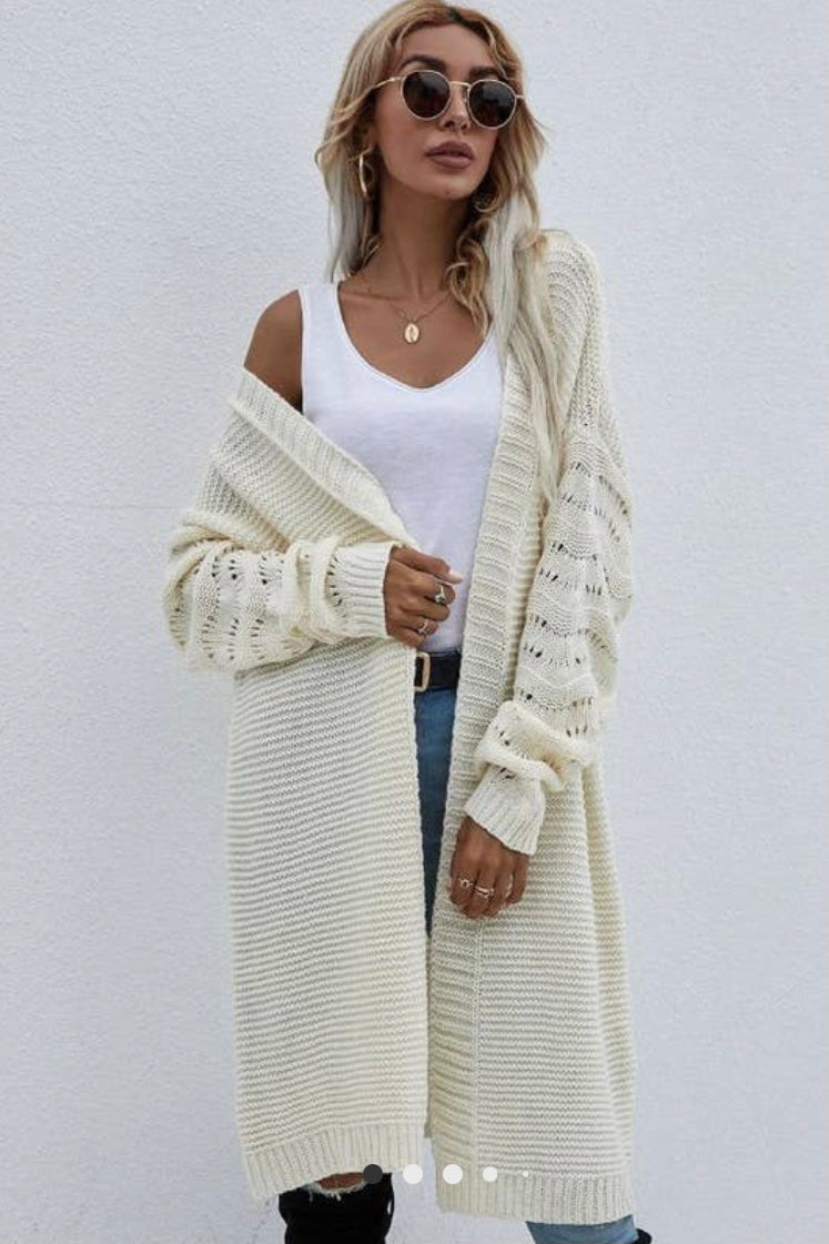 Cable Knit Duster